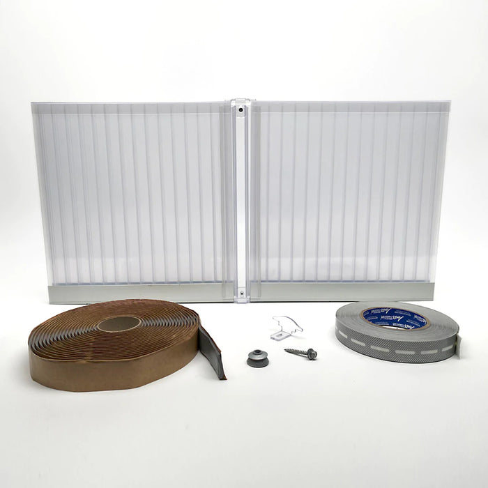 KITS - PANNEAUX DE POLYCARBONATE 16 MM AVEC PROFILES EN ALUMINIUM